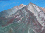 Abrams Colorado Mountains, Pastel picture