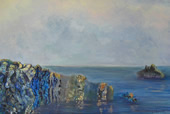 painting titled California Coast