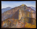 painting titled Dynamic Supersticious Mountain